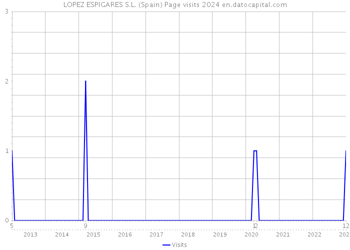 LOPEZ ESPIGARES S.L. (Spain) Page visits 2024 