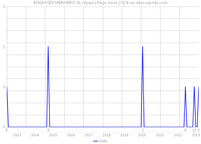 ENGRASES MERINERO SL (Spain) Page visits 2024 
