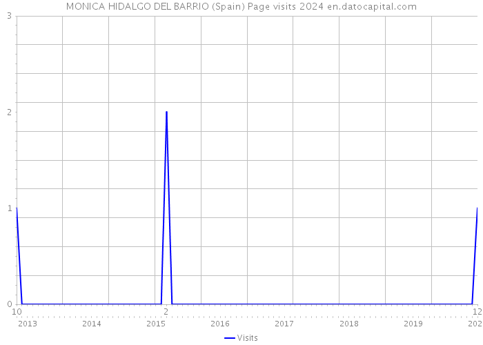 MONICA HIDALGO DEL BARRIO (Spain) Page visits 2024 
