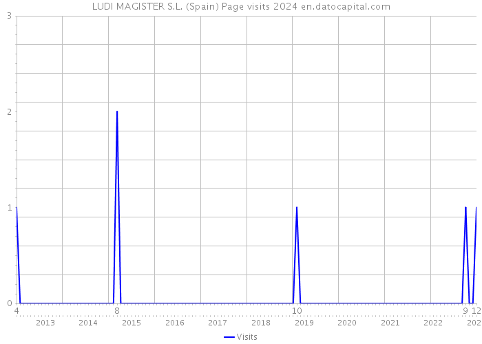 LUDI MAGISTER S.L. (Spain) Page visits 2024 