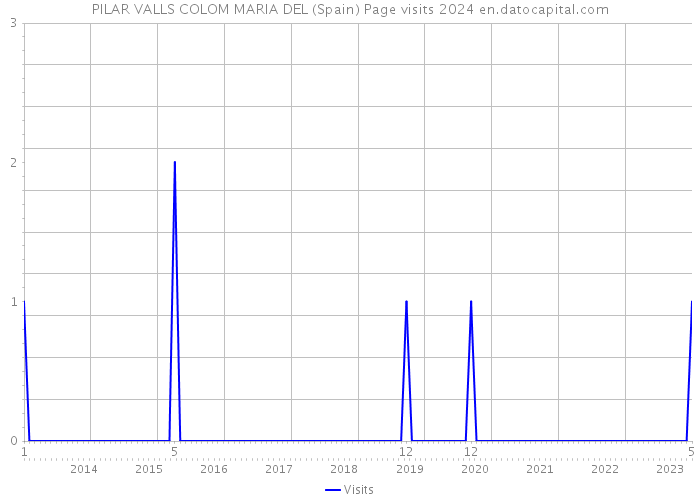 PILAR VALLS COLOM MARIA DEL (Spain) Page visits 2024 