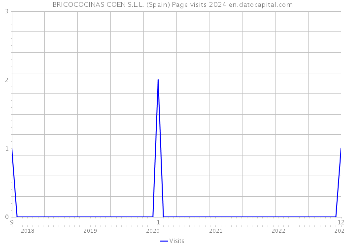 BRICOCOCINAS COEN S.L.L. (Spain) Page visits 2024 