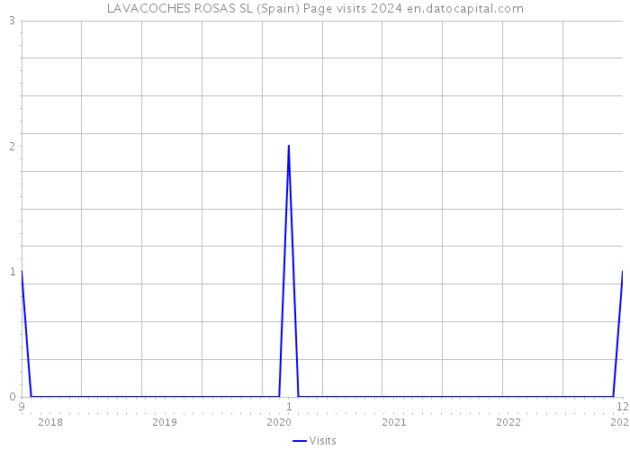 LAVACOCHES ROSAS SL (Spain) Page visits 2024 