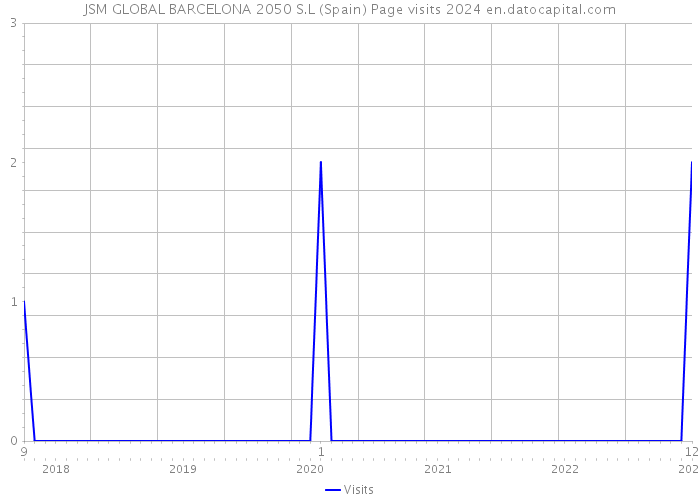 JSM GLOBAL BARCELONA 2050 S.L (Spain) Page visits 2024 
