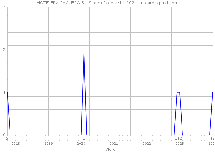 HOTELERA PAGUERA SL (Spain) Page visits 2024 