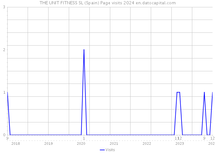 THE UNIT FITNESS SL (Spain) Page visits 2024 