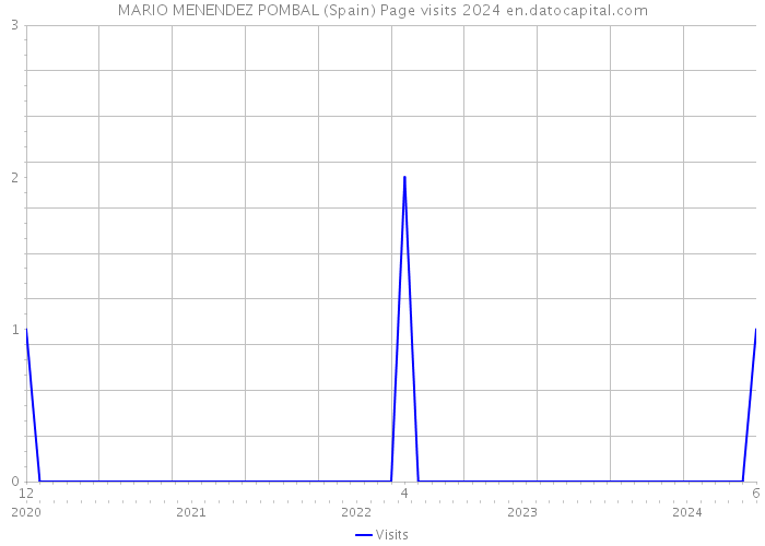 MARIO MENENDEZ POMBAL (Spain) Page visits 2024 