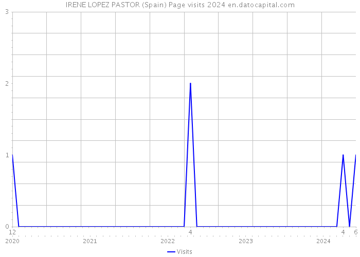 IRENE LOPEZ PASTOR (Spain) Page visits 2024 