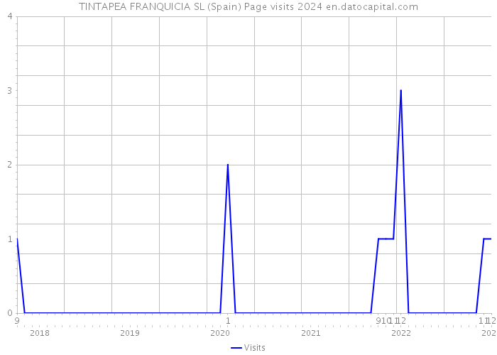 TINTAPEA FRANQUICIA SL (Spain) Page visits 2024 