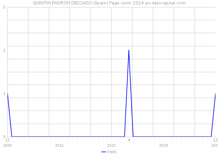 QUINTIN PADRON DELGADO (Spain) Page visits 2024 