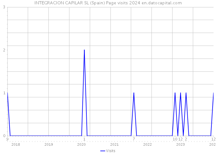 INTEGRACION CAPILAR SL (Spain) Page visits 2024 