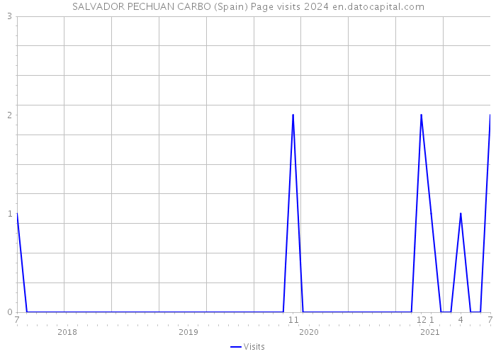 SALVADOR PECHUAN CARBO (Spain) Page visits 2024 