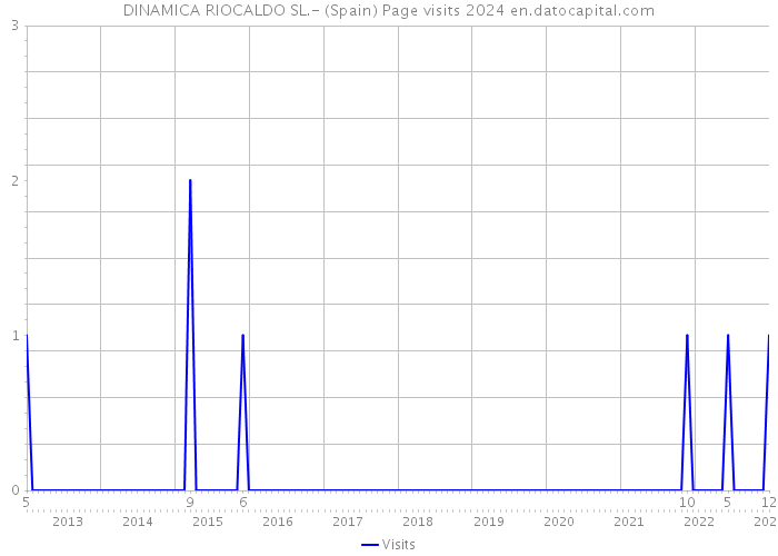 DINAMICA RIOCALDO SL.- (Spain) Page visits 2024 