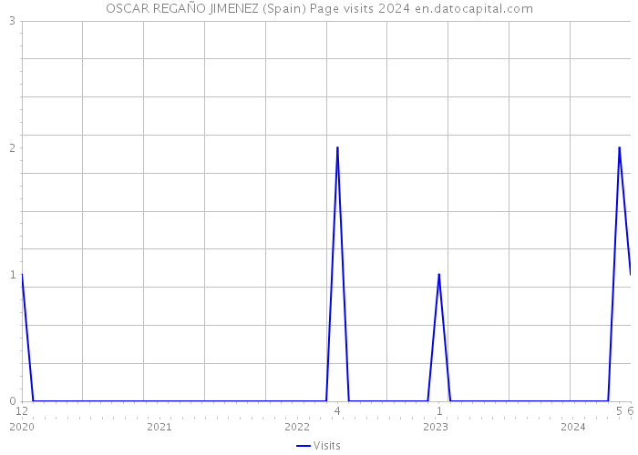 OSCAR REGAÑO JIMENEZ (Spain) Page visits 2024 