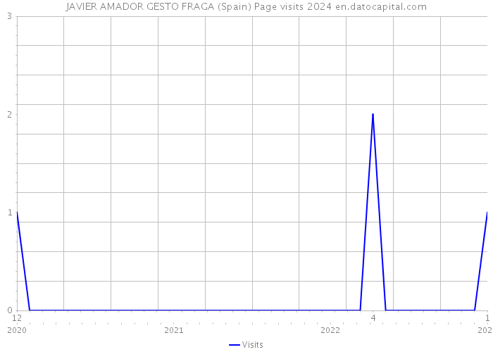 JAVIER AMADOR GESTO FRAGA (Spain) Page visits 2024 