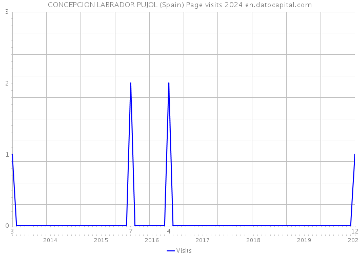 CONCEPCION LABRADOR PUJOL (Spain) Page visits 2024 