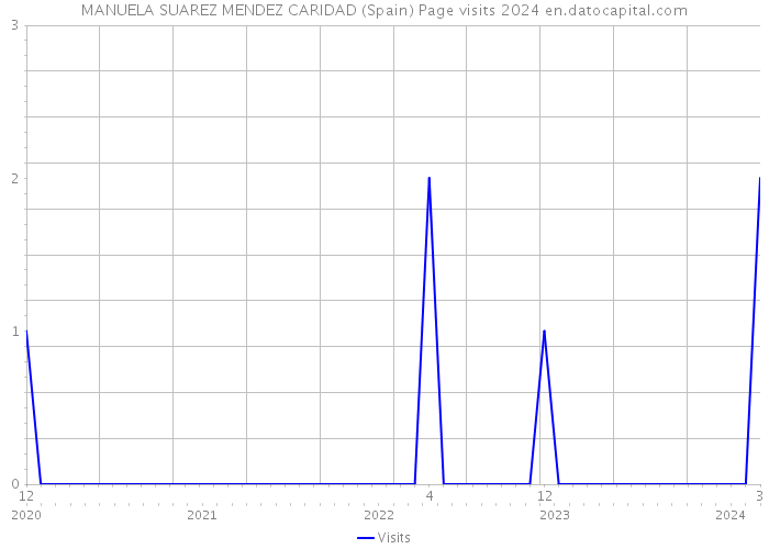 MANUELA SUAREZ MENDEZ CARIDAD (Spain) Page visits 2024 
