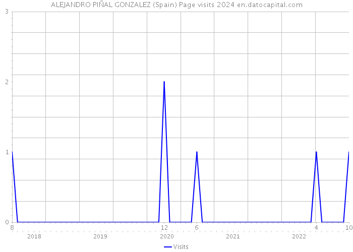 ALEJANDRO PIÑAL GONZALEZ (Spain) Page visits 2024 