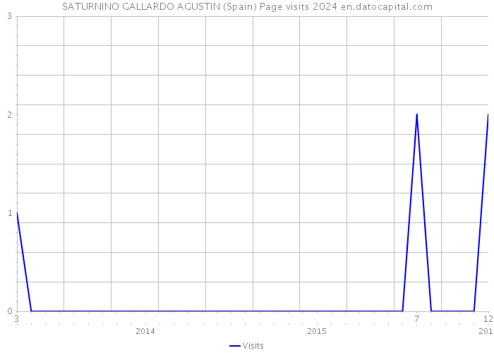 SATURNINO GALLARDO AGUSTIN (Spain) Page visits 2024 