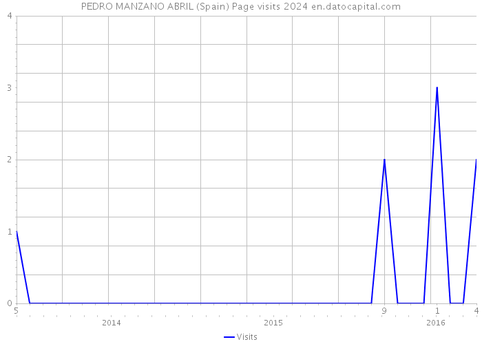 PEDRO MANZANO ABRIL (Spain) Page visits 2024 