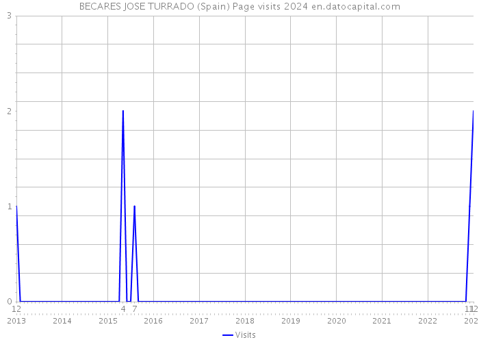 BECARES JOSE TURRADO (Spain) Page visits 2024 