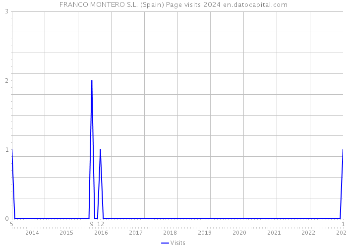 FRANCO MONTERO S.L. (Spain) Page visits 2024 