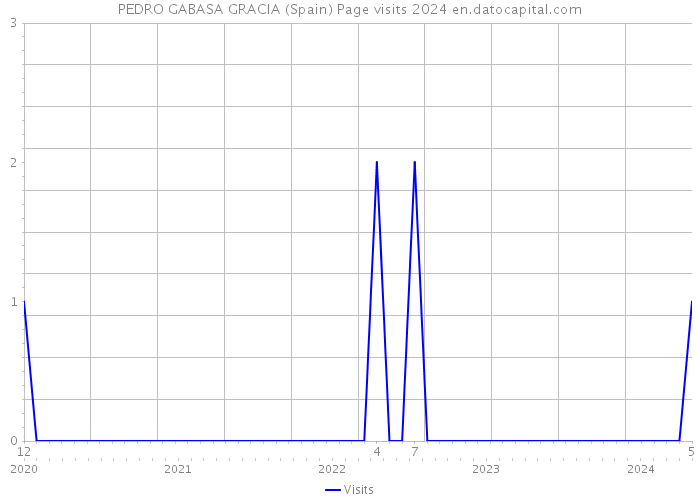 PEDRO GABASA GRACIA (Spain) Page visits 2024 