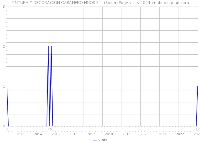 PINTURA Y DECORACION CABANERO HNOS S.L. (Spain) Page visits 2024 