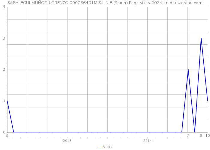 SARALEGUI MUÑOZ, LORENZO 000766401M S.L.N.E (Spain) Page visits 2024 