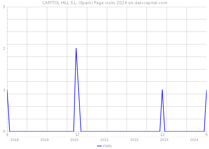 CAPITOL HILL S.L. (Spain) Page visits 2024 