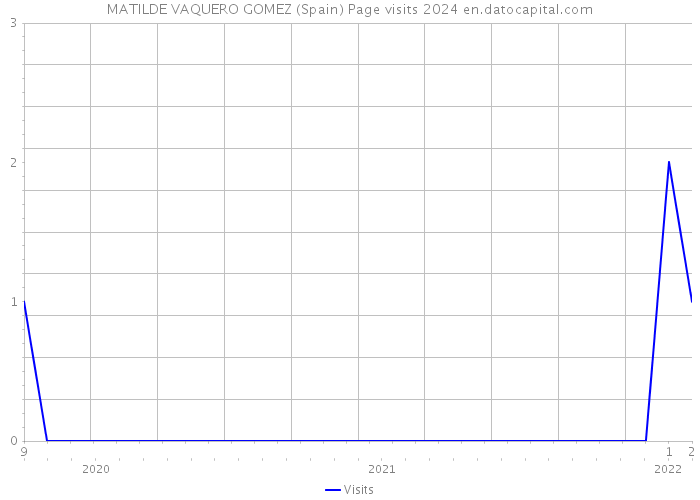 MATILDE VAQUERO GOMEZ (Spain) Page visits 2024 