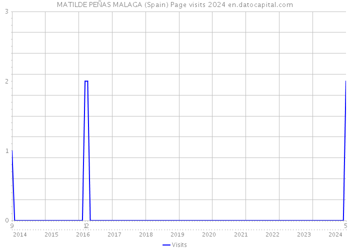 MATILDE PEÑAS MALAGA (Spain) Page visits 2024 