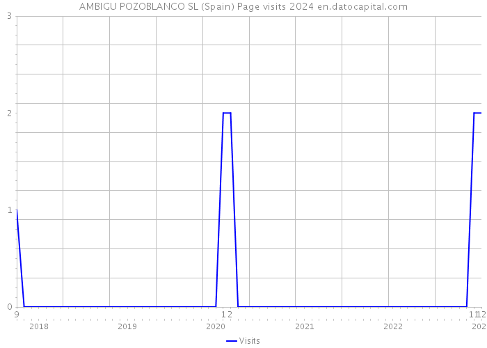 AMBIGU POZOBLANCO SL (Spain) Page visits 2024 