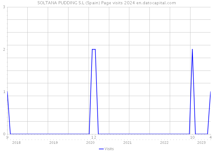 SOLTANA PUDDING S.L (Spain) Page visits 2024 