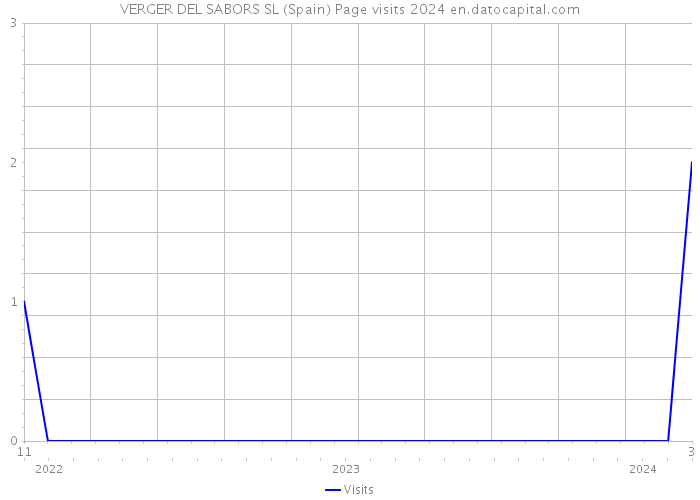 VERGER DEL SABORS SL (Spain) Page visits 2024 