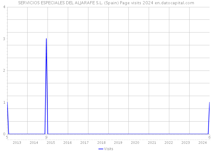 SERVICIOS ESPECIALES DEL ALJARAFE S.L. (Spain) Page visits 2024 