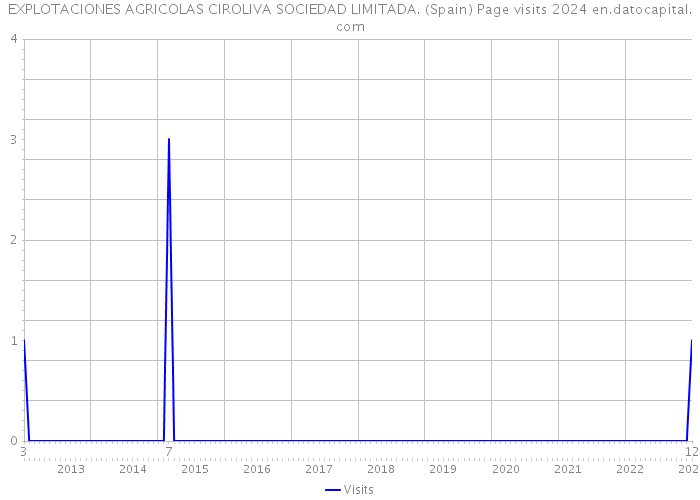 EXPLOTACIONES AGRICOLAS CIROLIVA SOCIEDAD LIMITADA. (Spain) Page visits 2024 