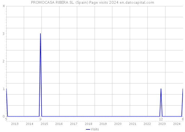 PROMOCASA RIBERA SL. (Spain) Page visits 2024 