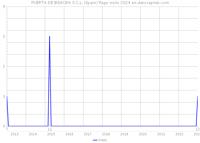 PUERTA DE BISAGRA S.C.L. (Spain) Page visits 2024 