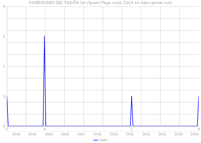 INVERSIONES DEL TAJUÑA SA (Spain) Page visits 2024 