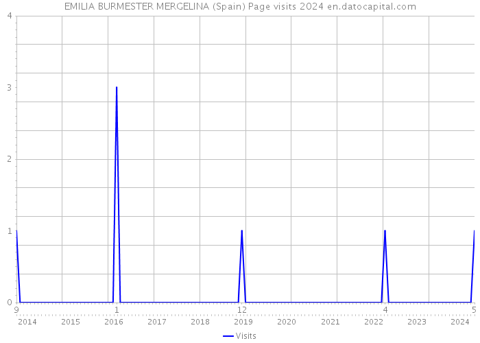 EMILIA BURMESTER MERGELINA (Spain) Page visits 2024 