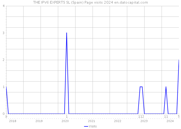 THE IPV6 EXPERTS SL (Spain) Page visits 2024 