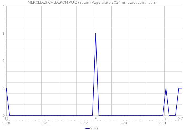 MERCEDES CALDERON RUIZ (Spain) Page visits 2024 