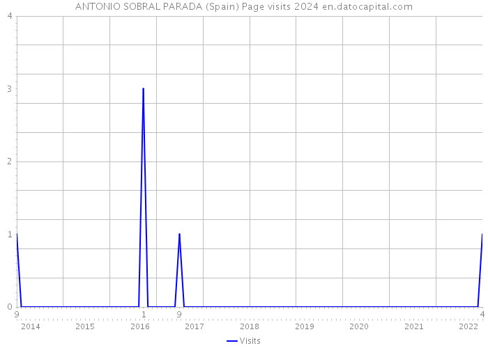 ANTONIO SOBRAL PARADA (Spain) Page visits 2024 