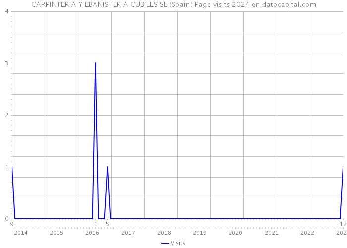 CARPINTERIA Y EBANISTERIA CUBILES SL (Spain) Page visits 2024 