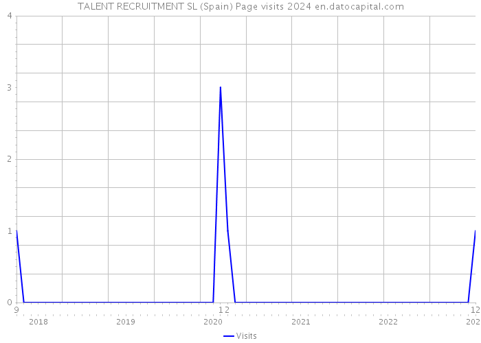 TALENT RECRUITMENT SL (Spain) Page visits 2024 