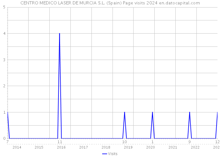 CENTRO MEDICO LASER DE MURCIA S.L. (Spain) Page visits 2024 