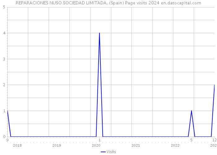 REPARACIONES NUSO SOCIEDAD LIMITADA. (Spain) Page visits 2024 