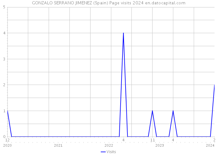 GONZALO SERRANO JIMENEZ (Spain) Page visits 2024 