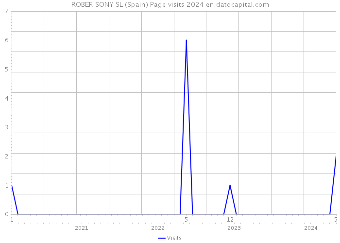 ROBER SONY SL (Spain) Page visits 2024 